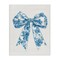 Stupell Industries Soft Delicate Toile Bow Canvas, design by Lettered and Lined